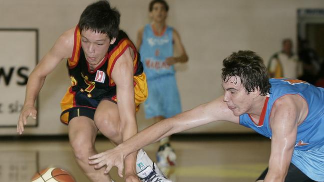 Nick Chia in action for the Brisbane Capitals at an under-16 State Championships.