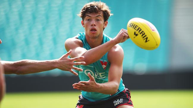 Ollie Florent at Sydney training. Picture: Phil Hillyard