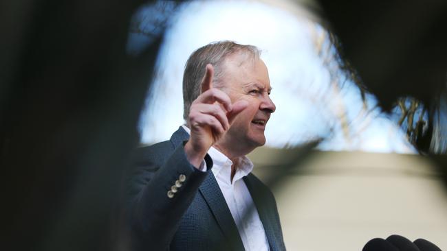 Albanese at the Bill Crews Foundation in Ashfield in Sydney’s inner west this week. Picture: John Feder