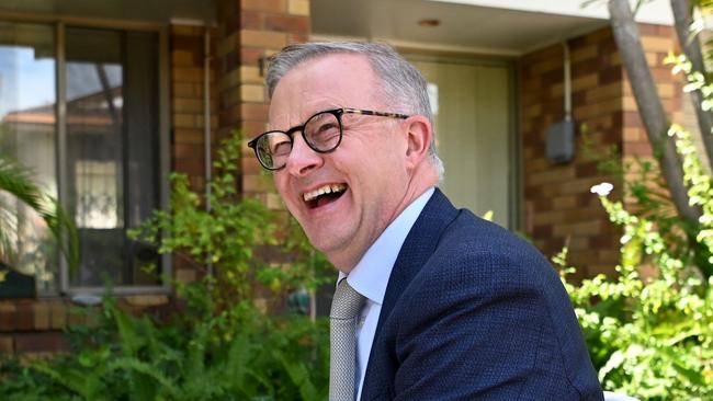 Anthony Albanese in Zillmere, in Brisbane’s north. Picture: NCA NewsWire / Dan Peled