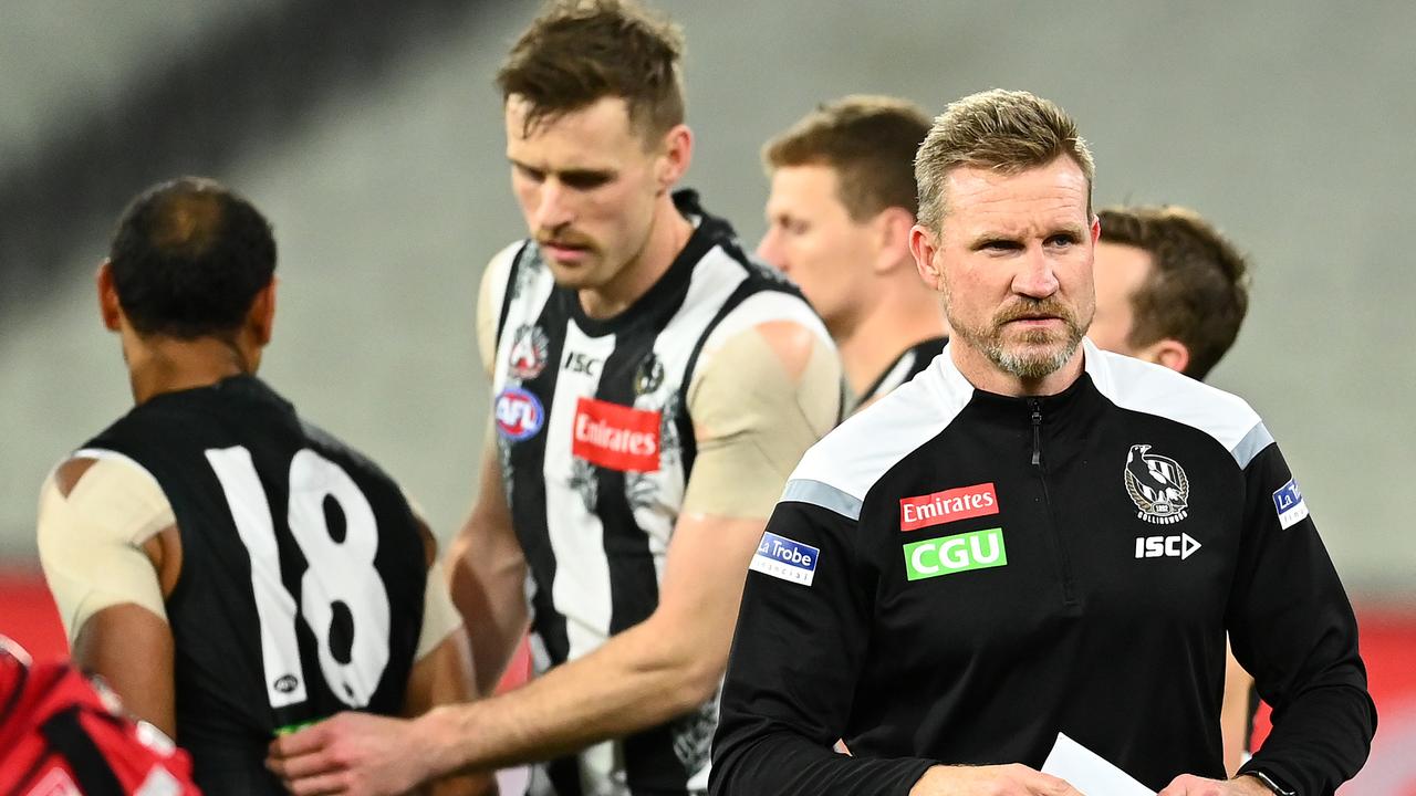 Nathan Buckley says his club remains on track despite two losses (Photo by Quinn Rooney/Getty Images).