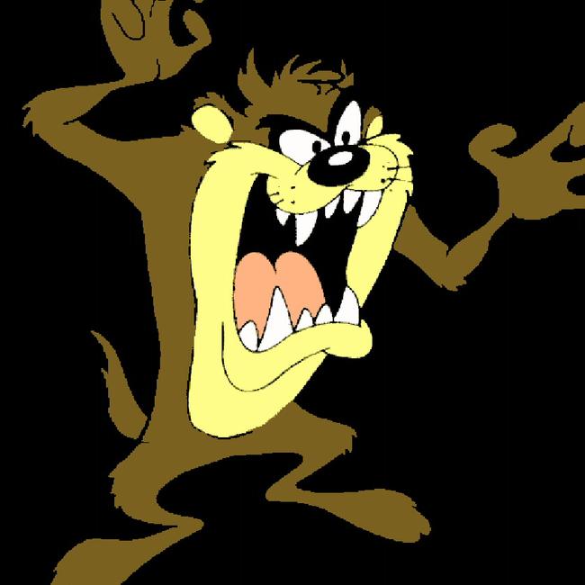 26/02/1998 PIRATE: Undated. Warner Bros animated cartoon character Taz, the Tasmanian Devil.