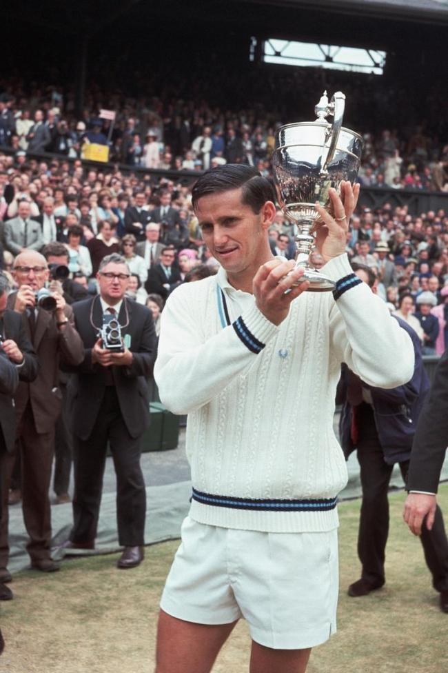 11. Roy Emerson (Australia) — 12 major titlesEmerson was the first male player to win 12 singles majors, holding the record for 30 years before he was overtaken by Pete Sampras in 2000. His six-time win record at the Australian Open was unbeaten for more than 50 years, until Novak Djokovic's win in 2017.