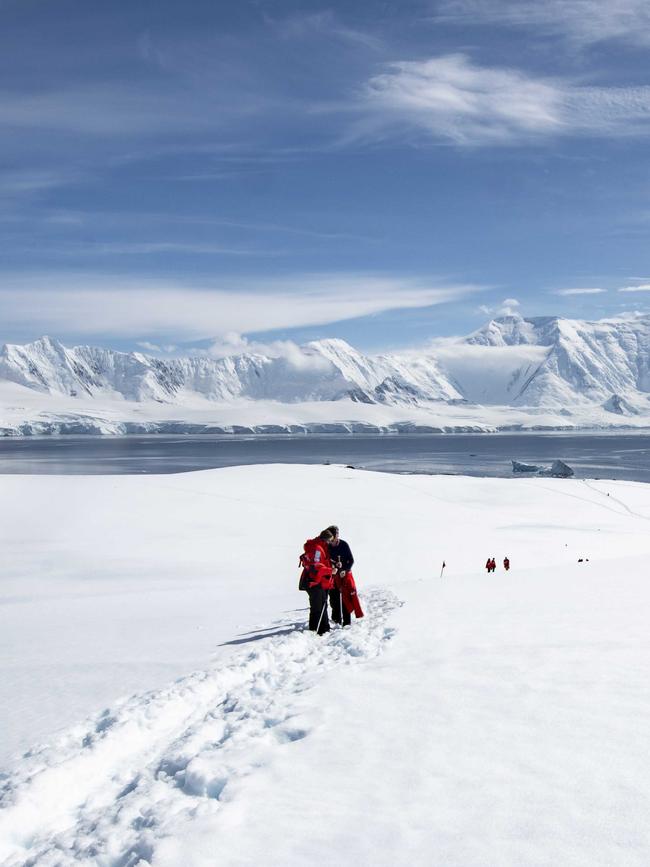 Trekking poles for navigating a snowy <span>trail. Picture: Olivier Blaud.</span>