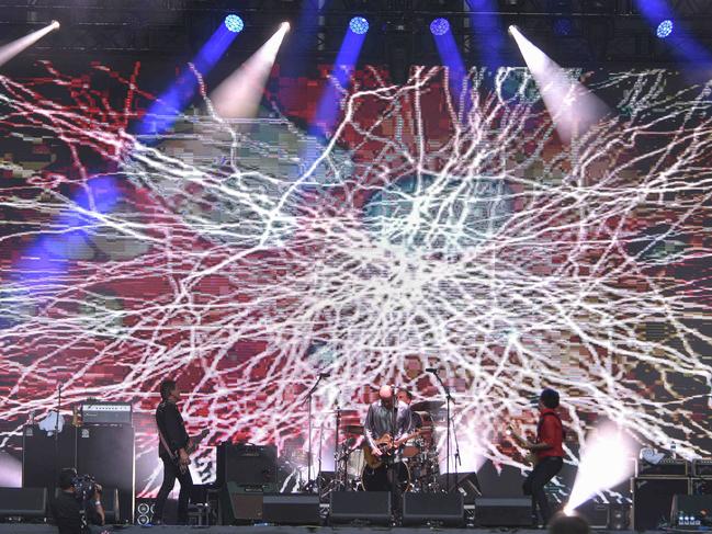 Hoodoo Gurus supported Cold Chisel at Bankwest Stadium. Picture: Flavio Brancaleone