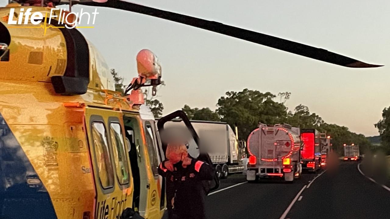 The scenes of the crash north of Injune: Photo: LifeFlight