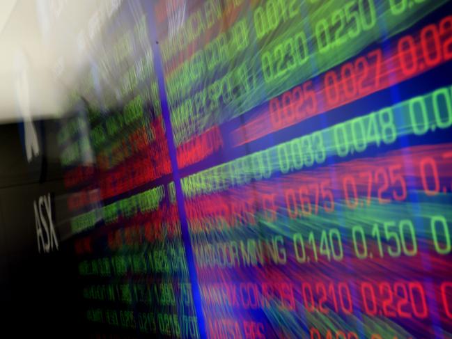 SYDNEY, AUSTRALIA - MARCH 10: An electronic display of stocks is seen at the Australian Stock Exchange on March 10, 2020 in Sydney, Australia.The Australian sharemarket suffered one of its worst days, dropping 7.3 per cent and losing 136 billion in value as oil prices plummeted amid fears over the spread of coronavirus. Wall Street trading was temporarily halted as the Dow Jones Industrial Average tumbled 7.8 per cent on Monday and Britain's stock market suffered its worst day since the 2008 financial crisis. (Photo by Mark Evans/Getty Images)