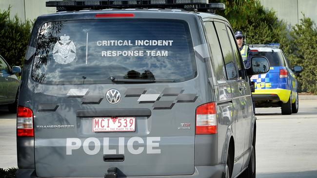 Critical Incident Response Team members stormed a house in Glenroy on January 23. Picture: Nicole Garmston