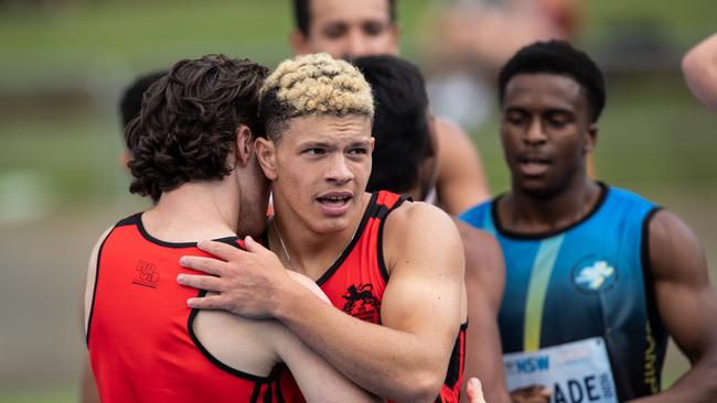 Connor Bond from Pymble won both the 100m and 200m sprint finals.