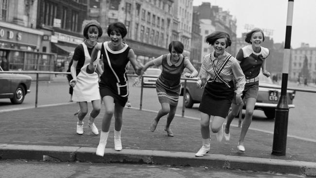 Mary Quant (centre) with her Ginger Group. Picture: Howard Walker