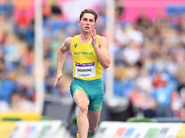 The flying mullet is desperate to break the 10-second barrier. Picture: David Ramos/Getty Images.