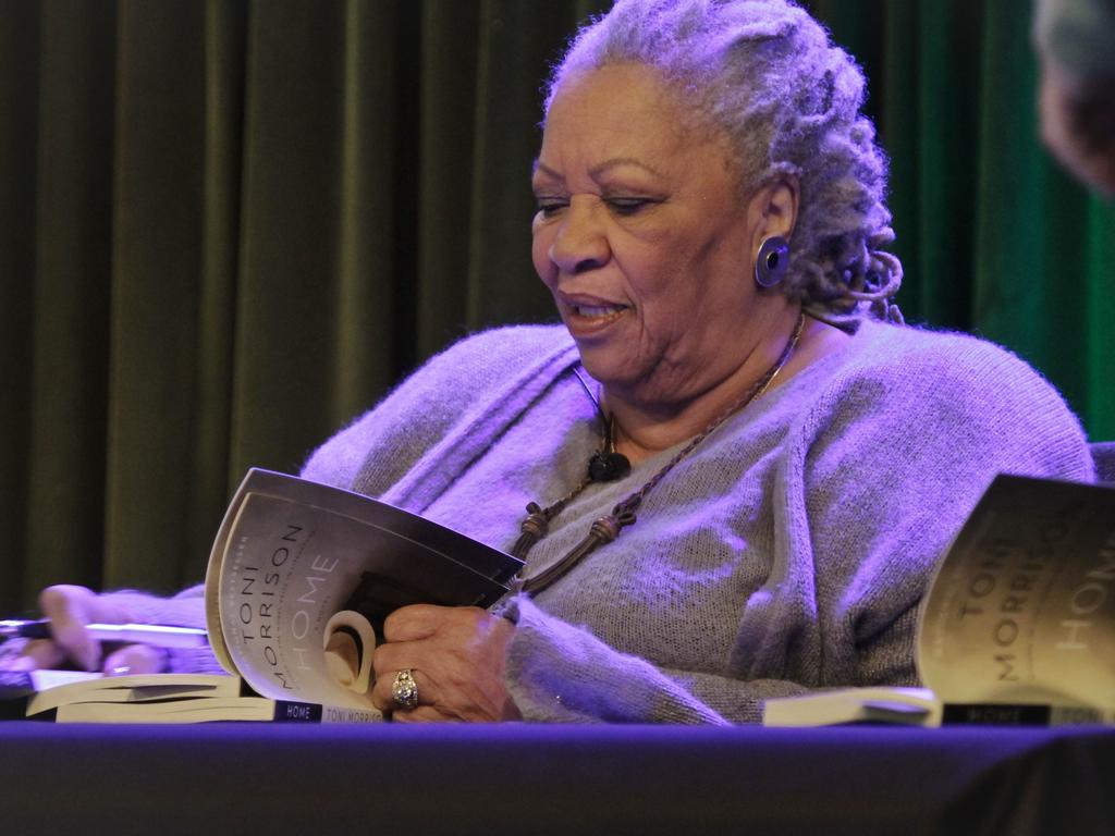 Author Toni Morrison signs copies of her book Home in 2013. Picture: AP