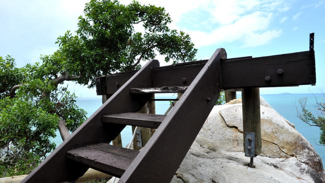 Hinchinbrook Island Wilderness Lodge Stairs to nowhere. 