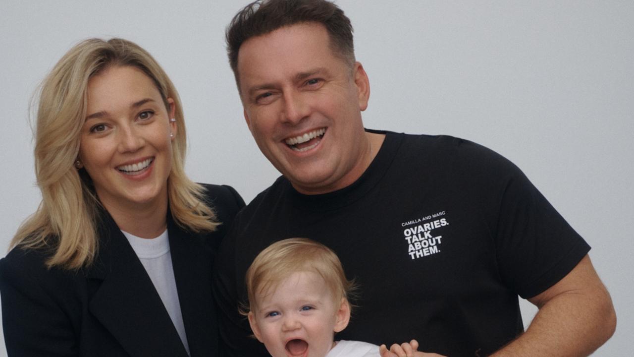 Stefanovic reportedly hopes to spend more time with his family. (Karl and Jasmine Stefanovic with daughter Harper pictured). Picture: Supplied