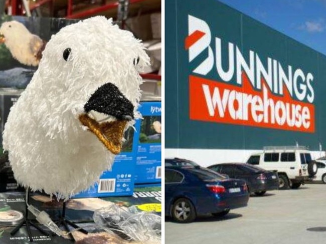 Bunnings is selling a Laughing Kookaburra motion detector. Picture: Reddit