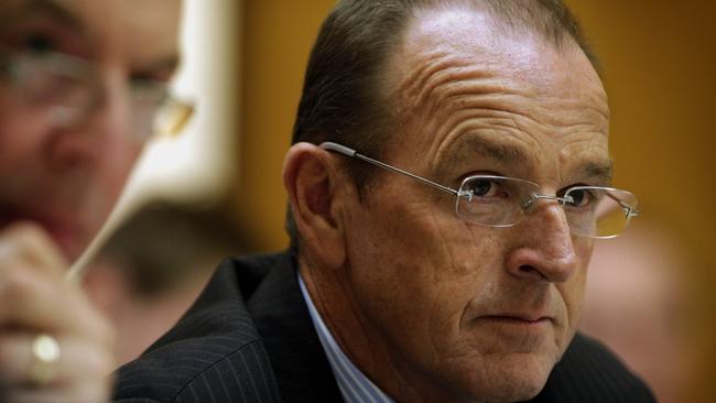 Agriculture Minister Senator Joe Ludwig appears at Senate Estimates in Canberra in 2011.