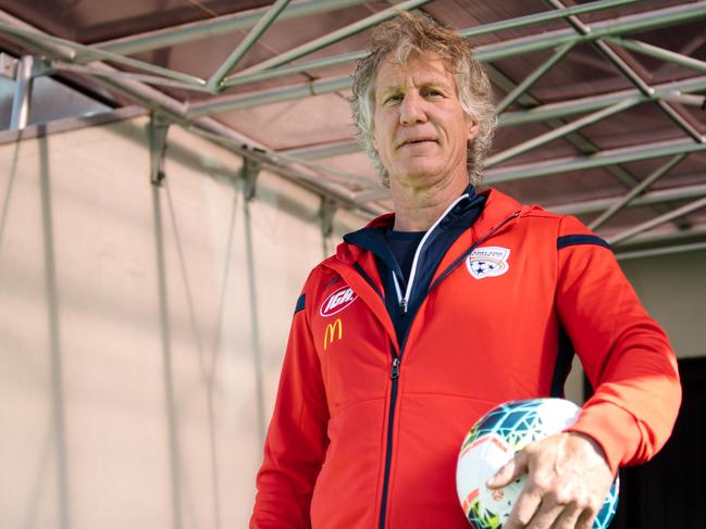 Gertjan Verbeek at Hindmarsh Stadium, where it has been revealed that he will be the new coach for Adelaide United on Wednesday, June 26, 2019. (AAP Image/ Morgan Sette)