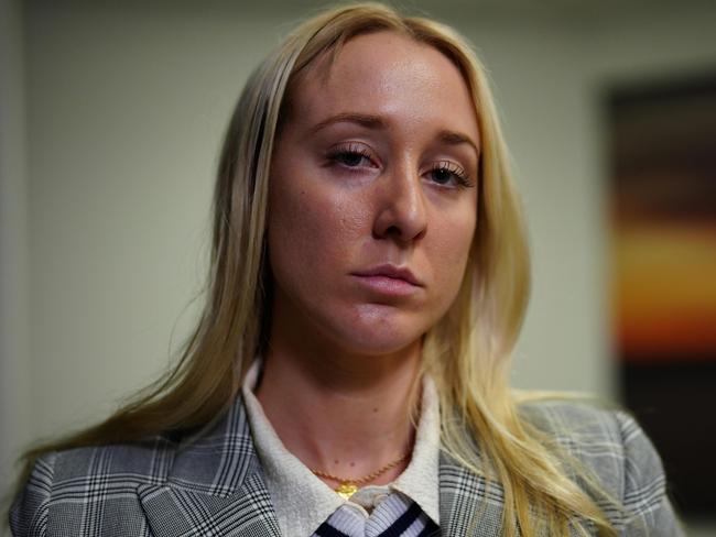 Ariel Bombara has spoken about how she tried to warn authorities about the behaviour of her father, Mark James Bombara.(Picture: ABC News: Phil Hemingway)