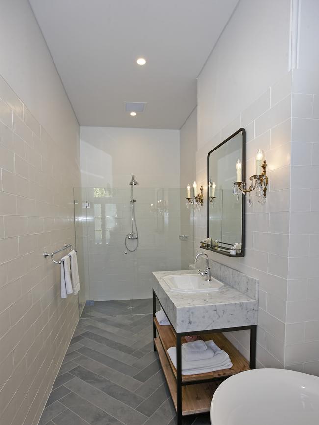 A luxurious bathroom at the Crafers Hotel. Picture: Supplied