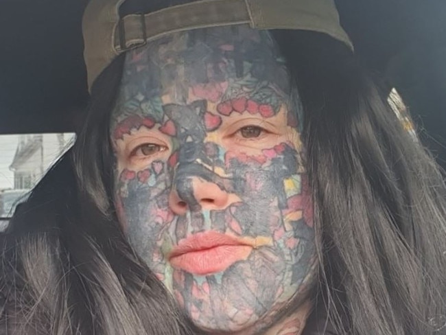 Melissa Sloan has 800 tattoos. Picture: Facebook