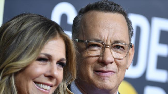 US actor Tom Hanks and wife Rita Wilson have tested positive test for coronavirus while staying on the Gold Coast. Picture: Valerie Macon/AFP