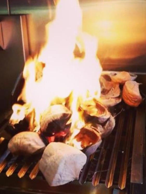 Roasted coconuts at Catfish Thai. Picture: Instagram