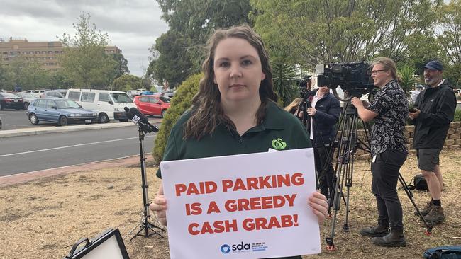 Woolworths worker Nichol Abraham said a colleague was punched in the face in his car before a shift. Picture: Ben Cameron.