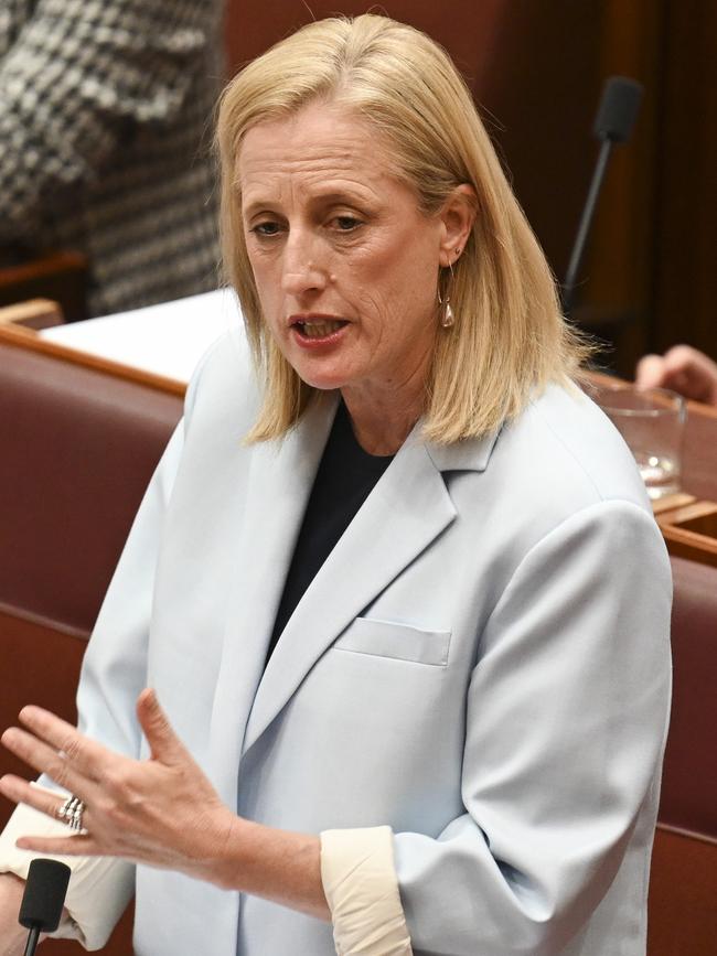 Senator Katy Gallagher. Picture: NewsWire / Martin Ollman