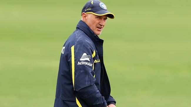 Brad Arthur took the Eels on a pre-season training tour to Seattle in 2014. Picture: Getty Images