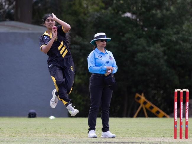 Tanishka Reddy for Blacktown Mounties versus Southern Swans at Storey Park, October 13. Picture: Moments with Jazz Photography