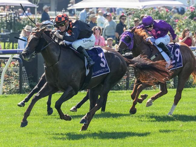 Midtown Boss ridden by Mark Zahra wins the Vale John Russell at Flemington Racecourse on March 30, 2024 in Flemington, Australia. (Photo by George Sal/Racing Photos via Getty Images)