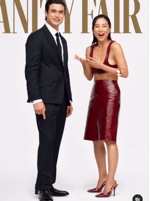 Charles Melton and Greta Lee glammed up.