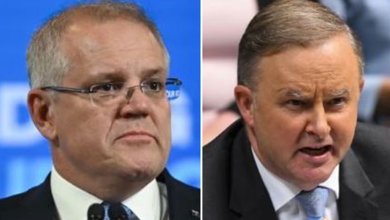 Supplied Editorial Scott Morrison Anthony Albanese combo