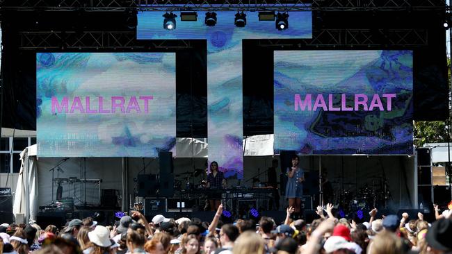 The Grass Is Greener music festival at the Cairns Showgrounds. Mallrat on stage. PICTURE: STEWART MCLEAN
