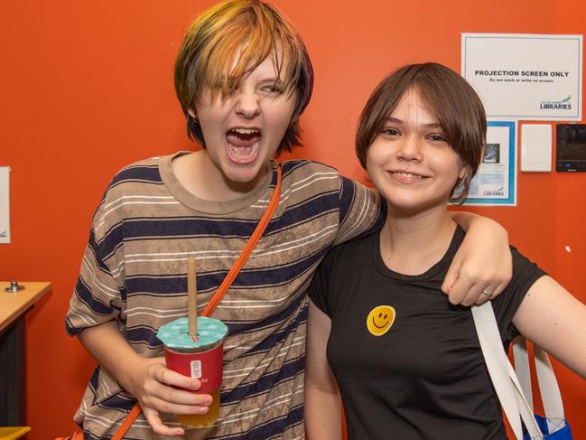 Georgia Luck and Ruby May Thorne at the City of Darwin Geektacular event, 2024. Picture: Pema Tamang Pakhrin