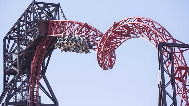 The Buzzsaw was a 150-metre long inversion coaster containing a 360 degree roll. Picture: Supplied