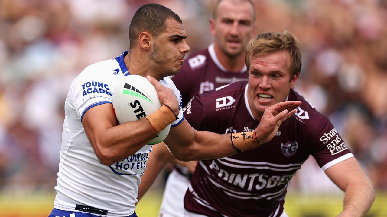 Jacob Kiraz of the Bulldogs . (Photo by Cameron Spencer/Getty Images)