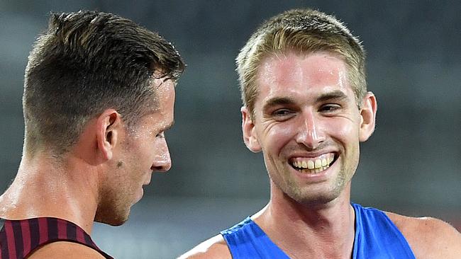 Cedric Dubler after winning the decathlon at the Commonwealth Games trials.