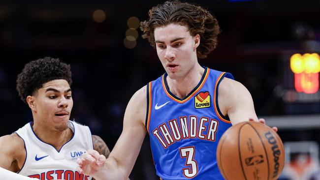 Josh Giddey missed All-Star selection for the Western Conference but has made valuable contributions for championship contender Oklahoma City Thunder. Picture: Mike Mulholland / Getty Images