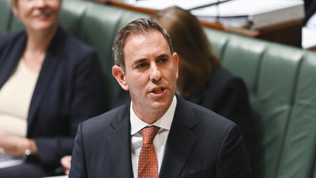 Treasurer Jim Chalmers said Labor had always backed an increase to the super guarantee, which the Liberals stopped in 2014. Picture: NCA NewsWire / Martin Ollman