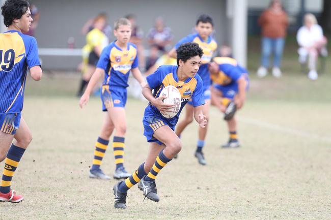 A Rugby League Gold Coast junior gala day at Burleigh Bears Junior Rugby League Club. Under 14s. Coomera vs Burleigh. 5 September 2021 Miami Picture by Richard Gosling
