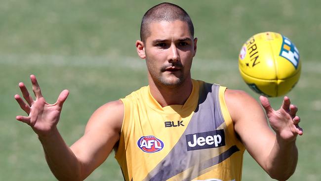 Shaun Griggs at Richmond training. Picture: Wayne Ludbey