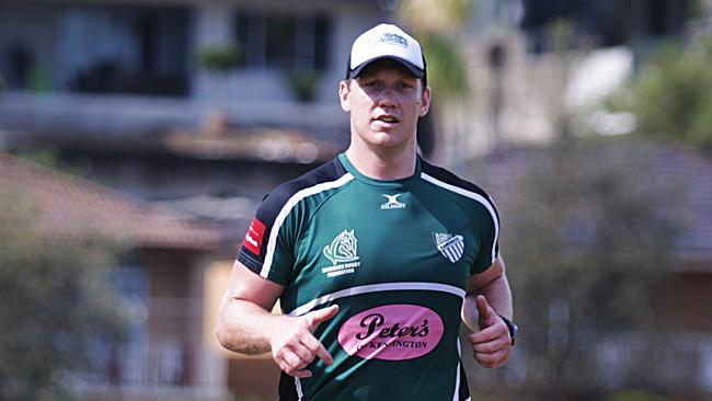 Randwick Rugby first grade captain Pat Hodgetts at the team’s final training session for 2016. Picture: Danny Aarons.