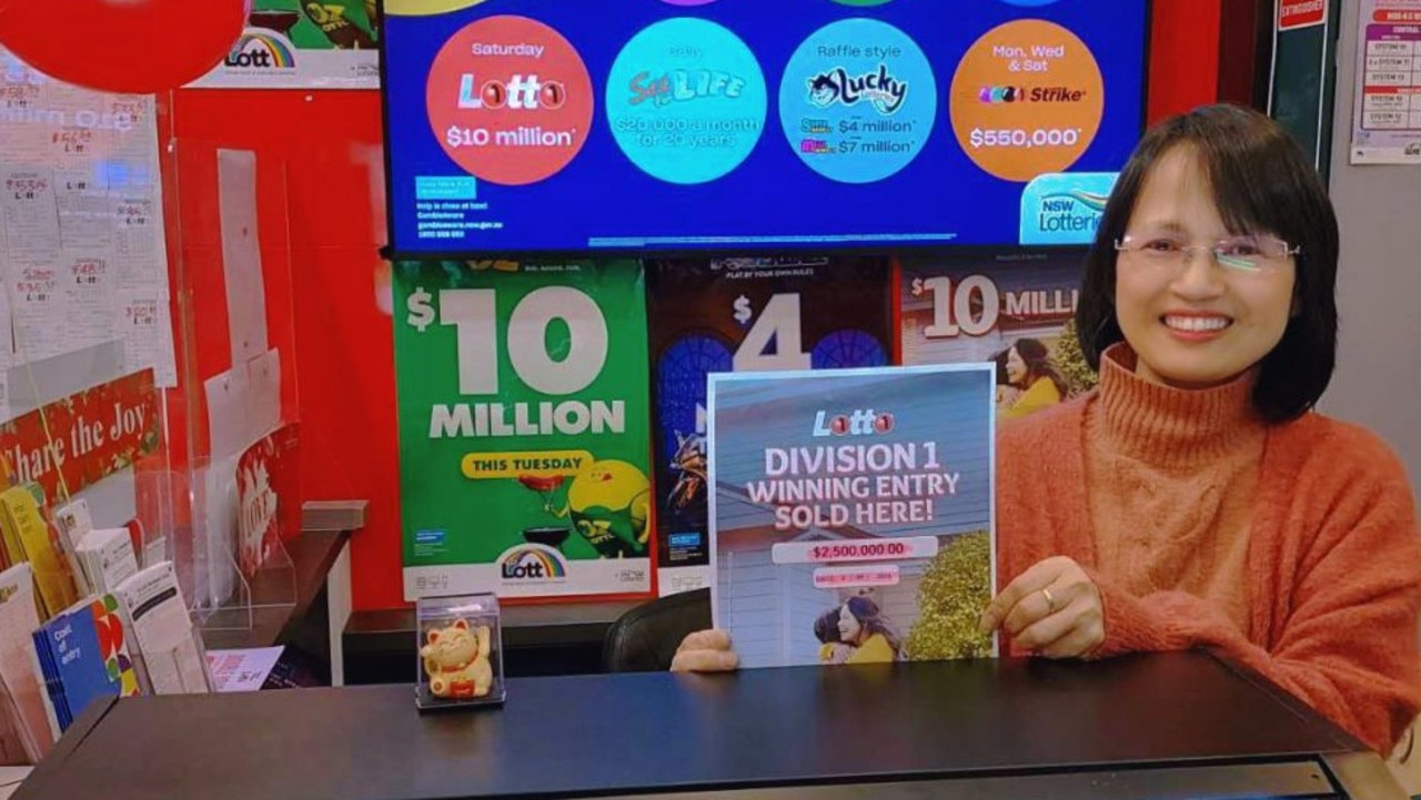 Newsagent Betty Wang said it had been ‘amazing’ to sell another winning ticket. Picture: Supplied