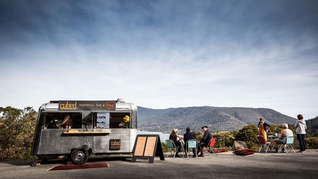 The Cubed Espresso van is a great spot close to the beach house, to grab a coffee and snack. Picture: Andrew Knott