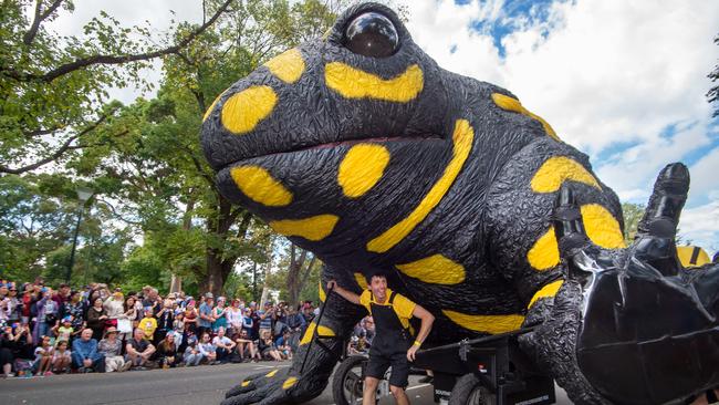 There’s impressive floats at the Moomba parade. Picture: Jay Town