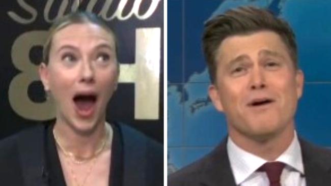 Scarlett Johansson and Colin Jost.