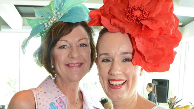 Lisa Donovan & Natalie Dawes at Women in Racing Magic Millions lunch at Sheraton Mirage, Main Beach. Picture: Regina King (copyright restrictions apply 07 55322193). Pic for Coast Confidential GC Bulletin use only.