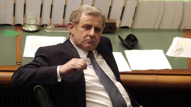 Simon Crean during Question Time in the House of Representatives chamber at Parliament House Canberra in 2003. Picture: AAP