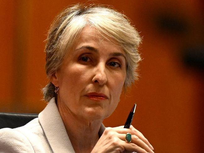 NSW Director of Public Prosecutions Sally Dowling SC takes questions during a NSW Budget Estimates hearing at the Parliament of NSW in Sydney, Wednesday, March 6, 2024. (AAP Image/Dan Himbrechts) NO ARCHIVING